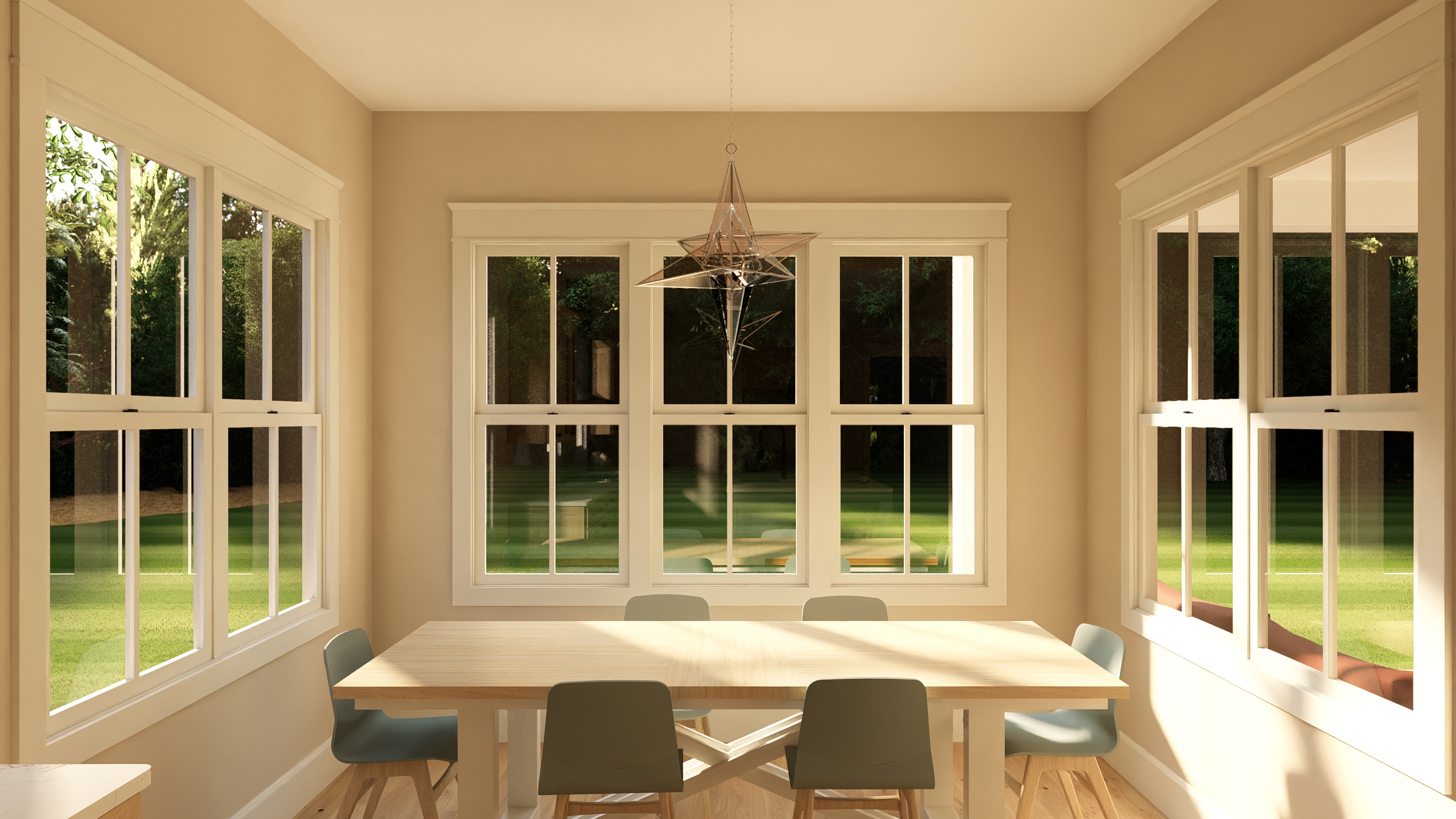Dining room layout for custom home