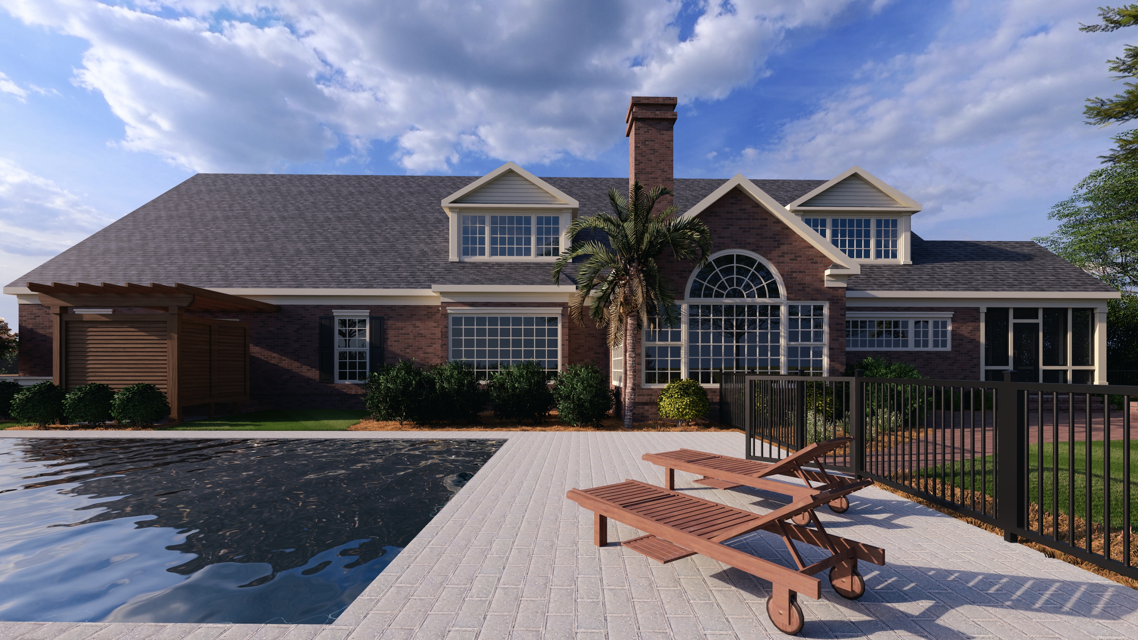 backyard pool design and idea