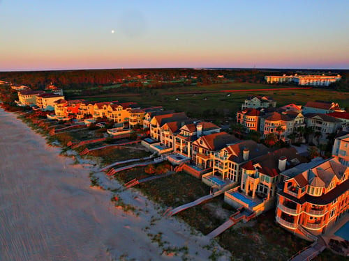 coastal home construction building lot