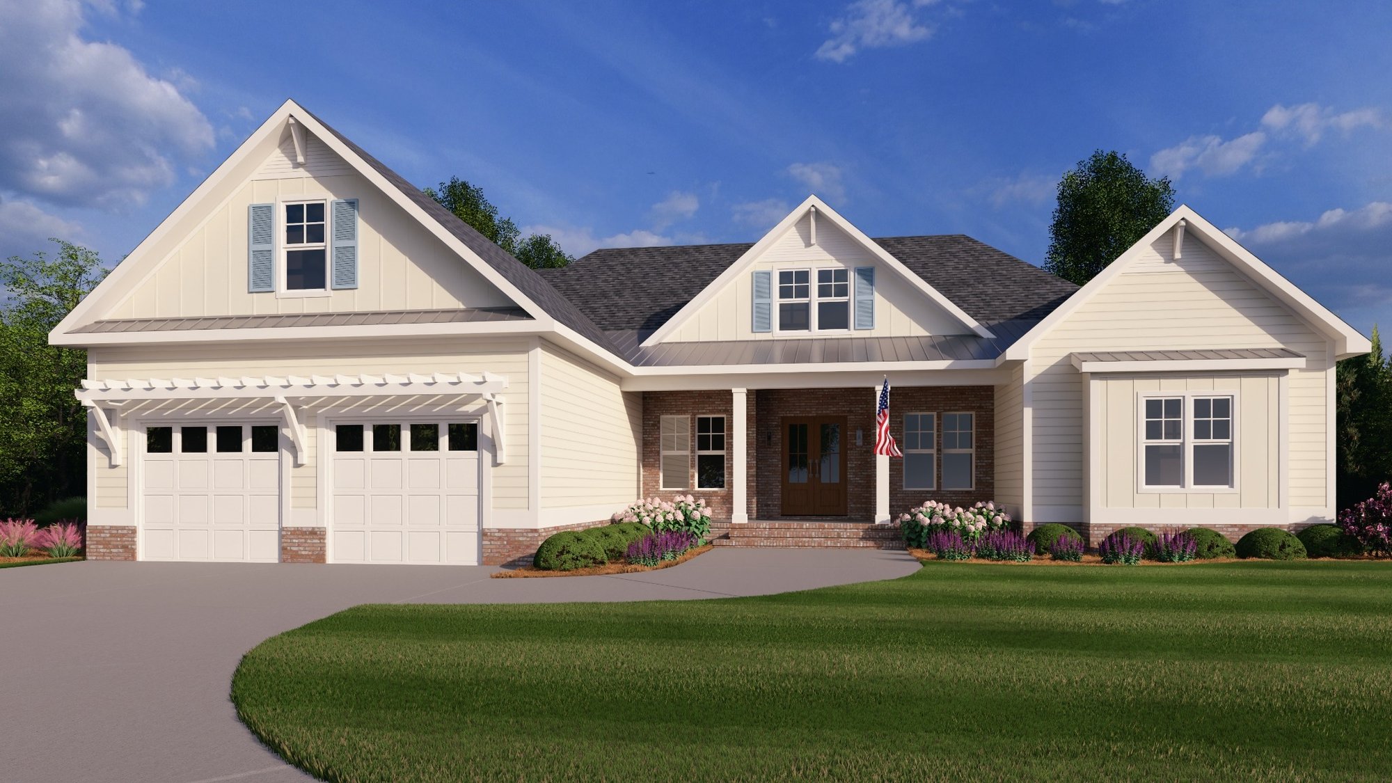 coastal-farmhouse-exterior-render-wilmington-nc-builder-plan